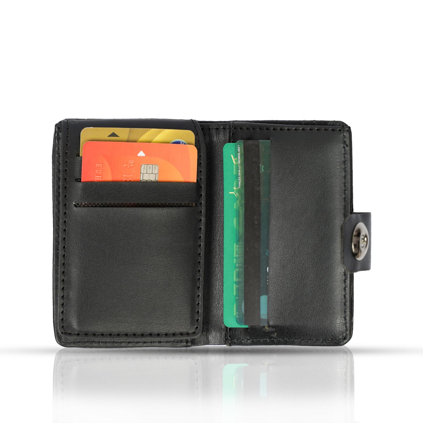 Compact Charm: Magnetic Button Wallet with New Additions