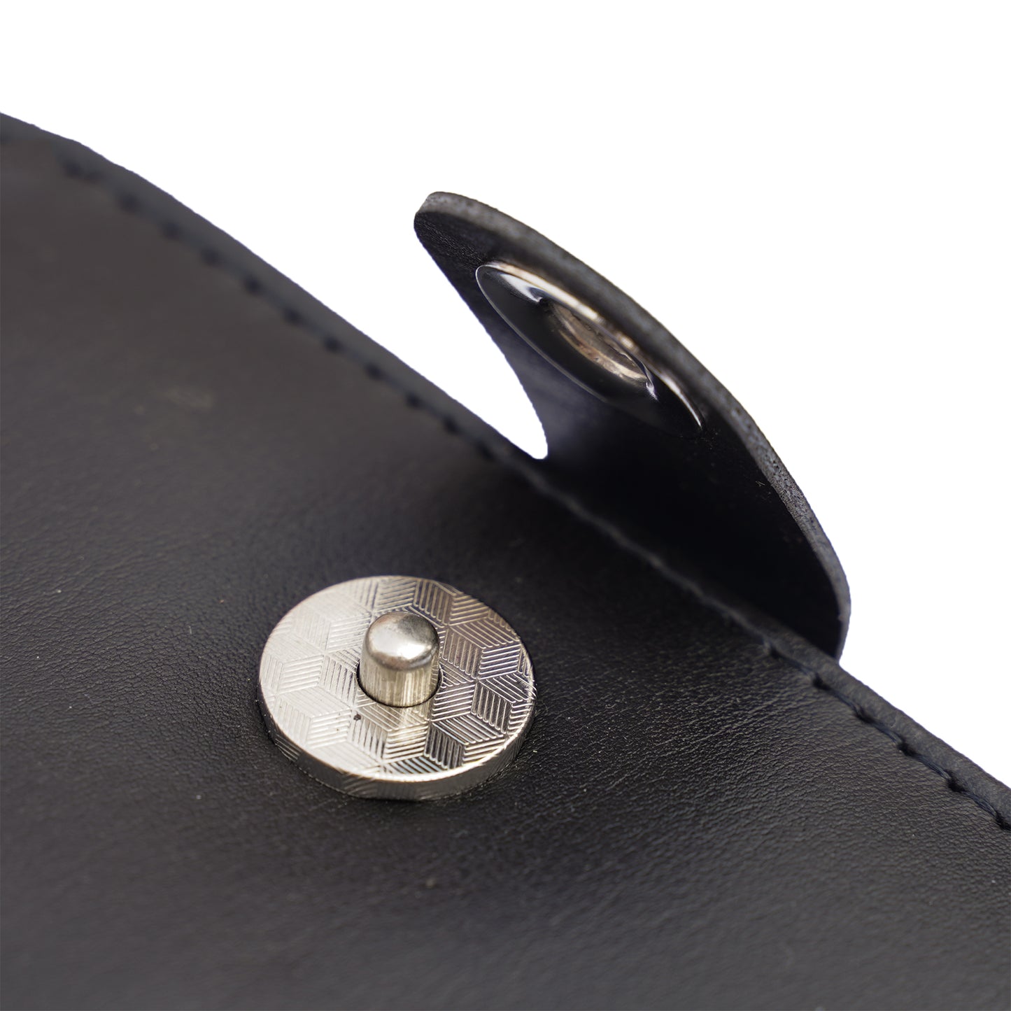 Compact Charm: Magnetic Button Wallet