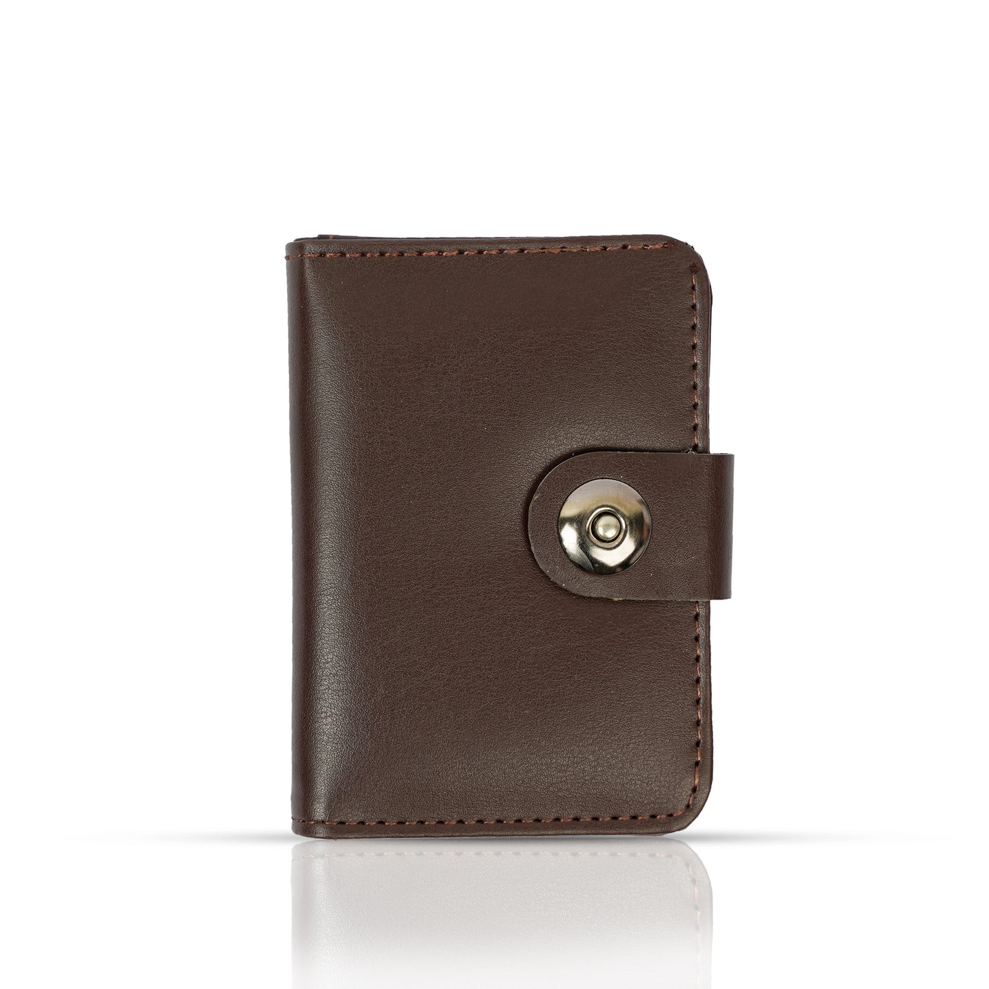 Compact Charm: Magnetic Button Wallet