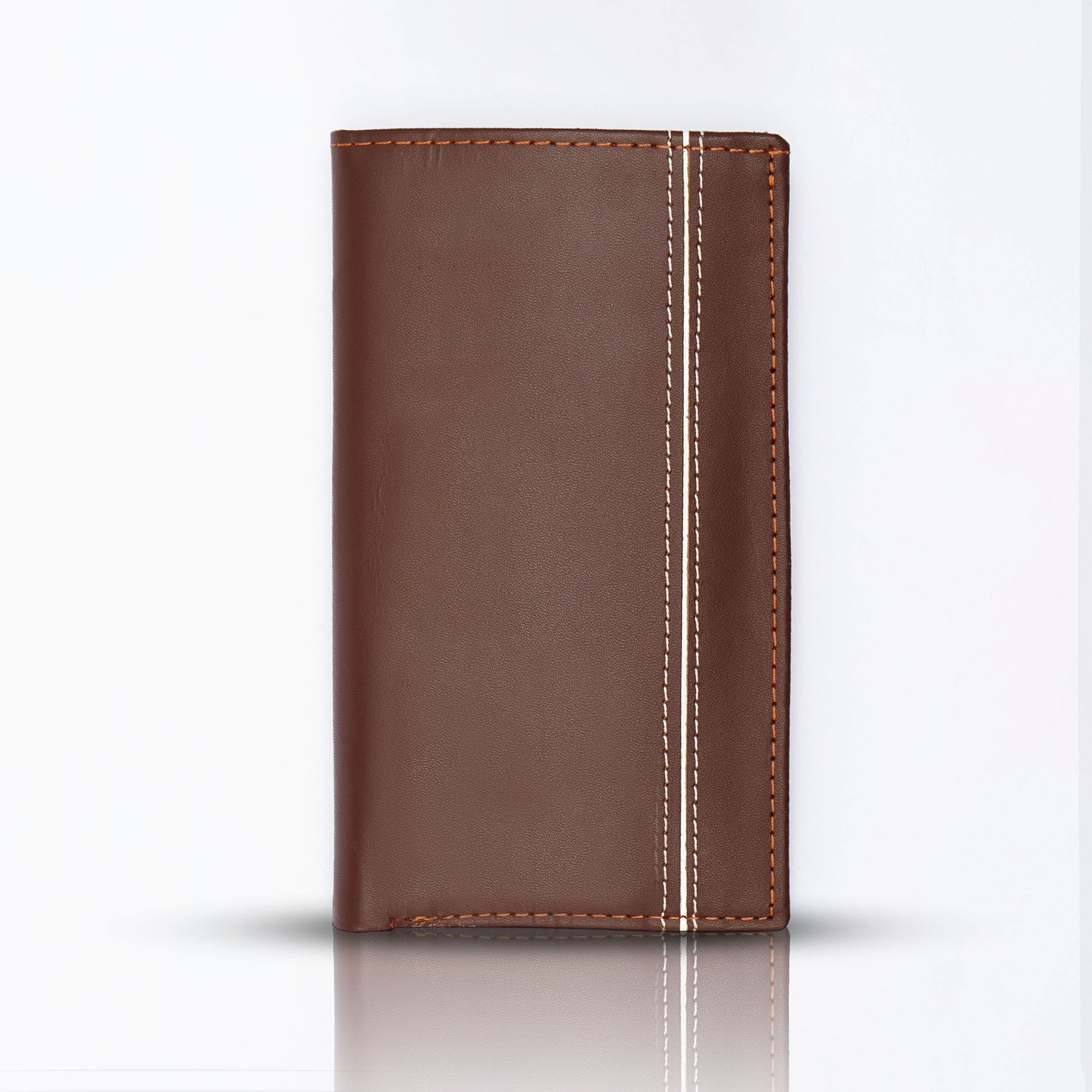 Vertical Strapped: Luxe Cow Leather Long Wallet