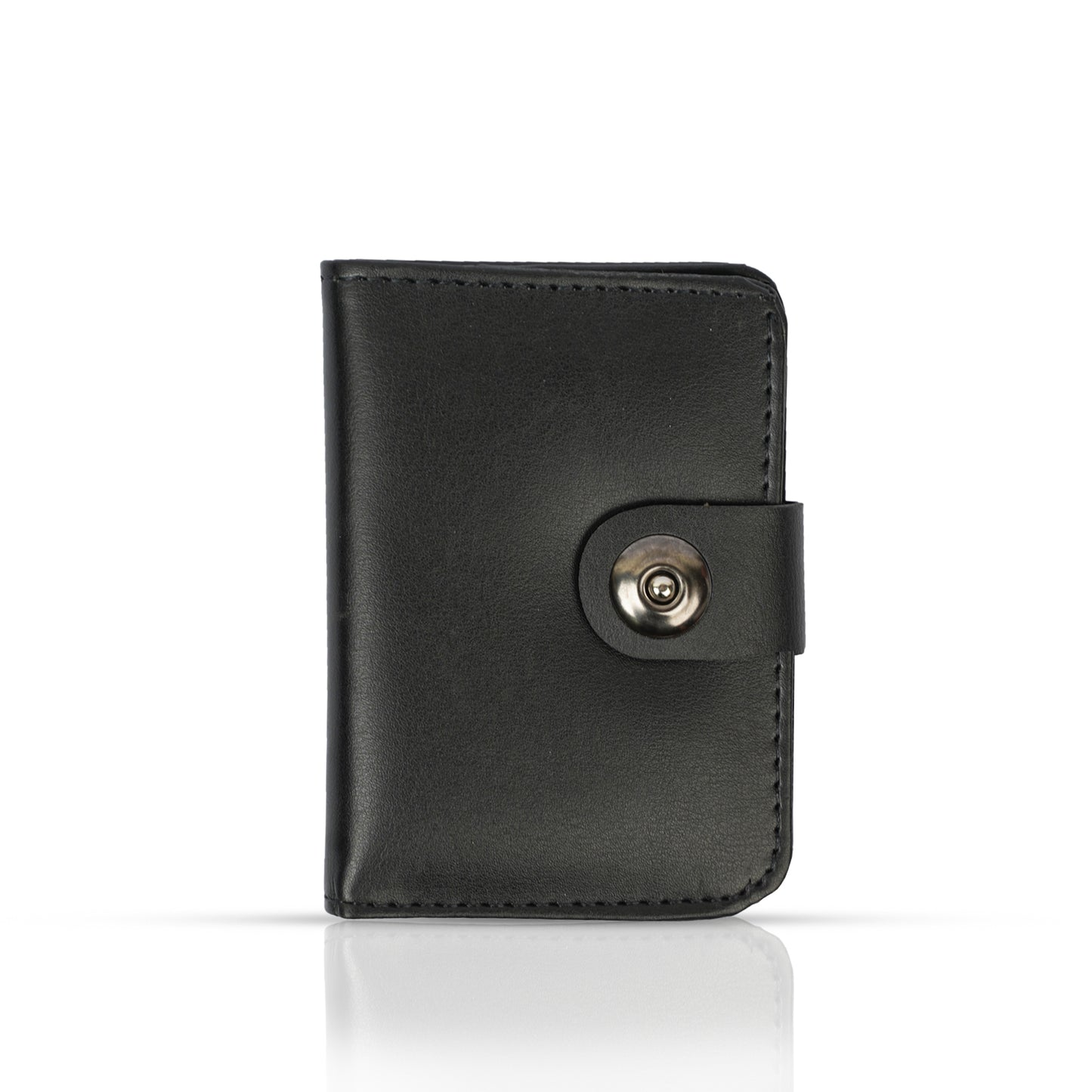 Compact Charm: Magnetic Button Wallet