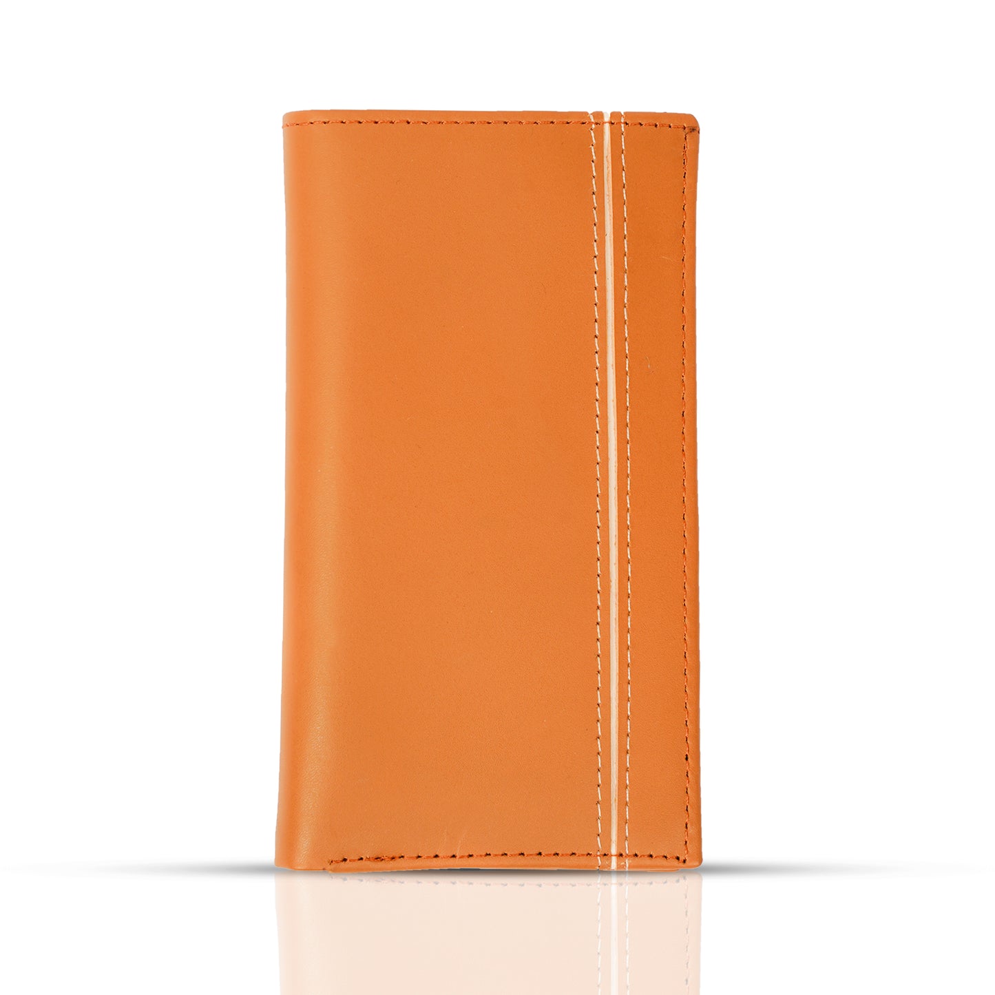 Vertical Strapped: Luxe Cow Leather Long Wallet